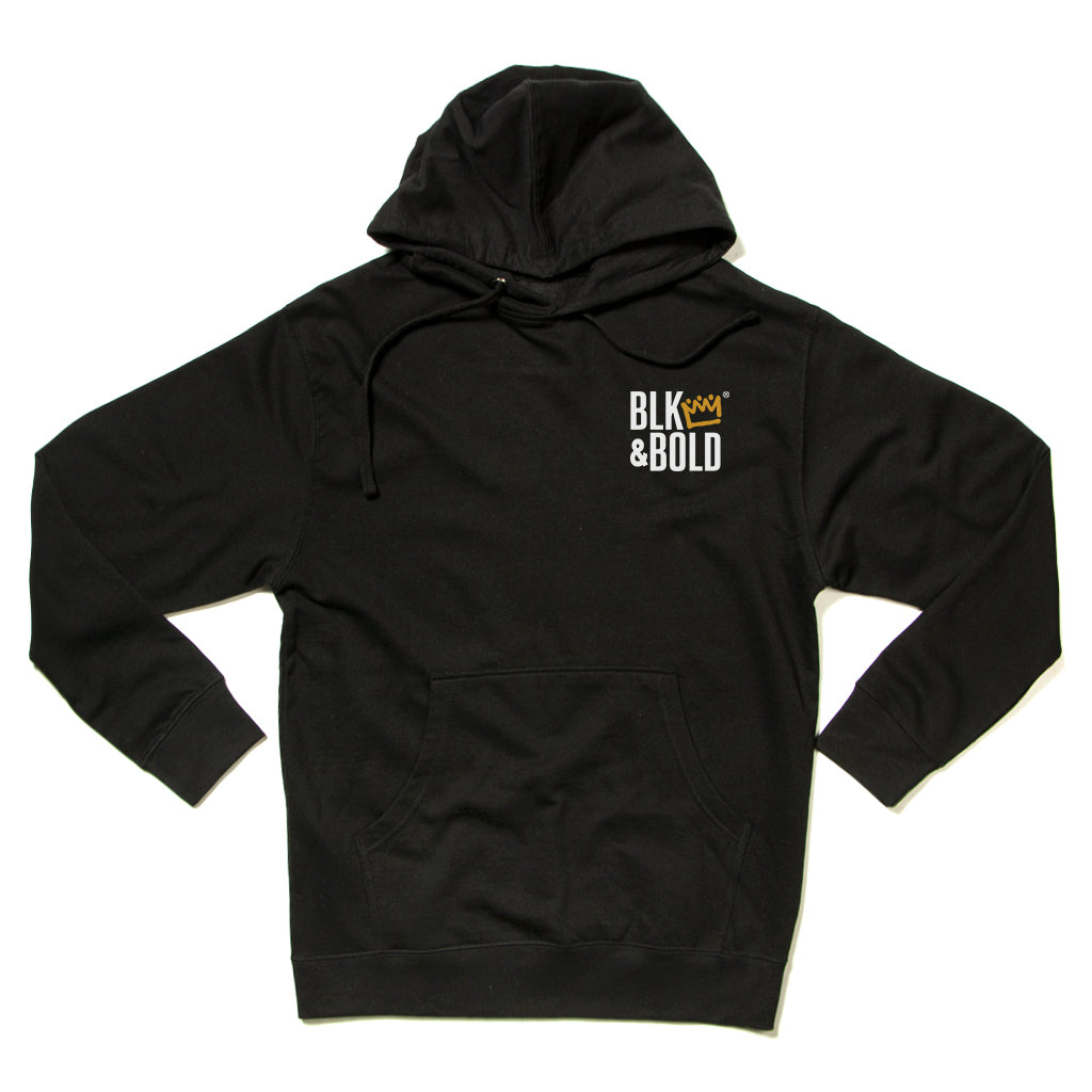 BLK & Bold Two-Color Crown Logo Hooded Sweatshirt – BLK