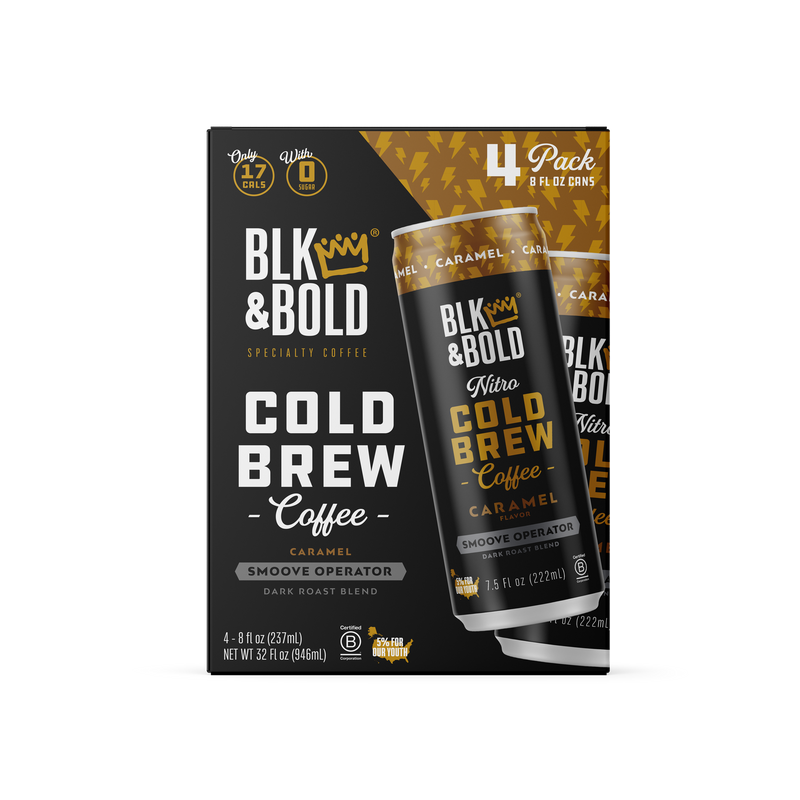 BLK & Bold Nitro Cold Brew Coffee - Caramel