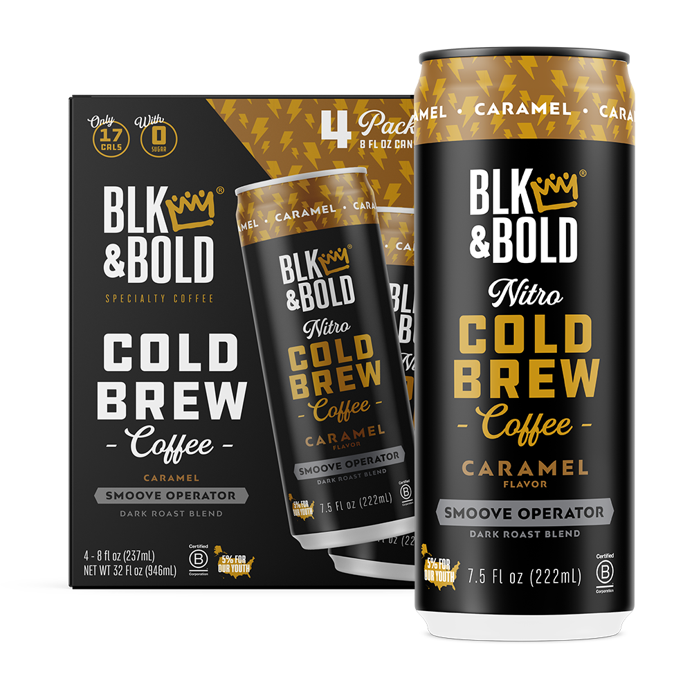 BLK & Bold Nitro Cold Brew Coffee - Caramel