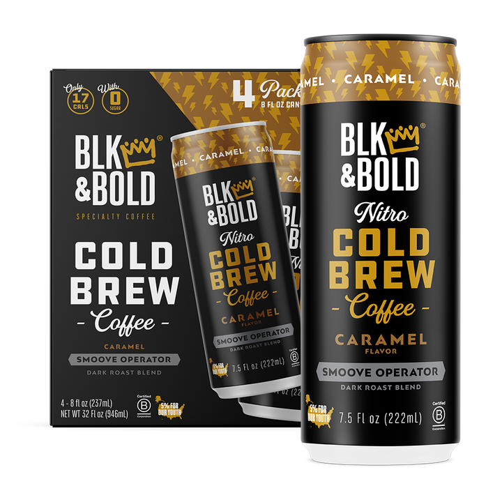 BLK & Bold Nitro Cold Brew Coffee - Caramel