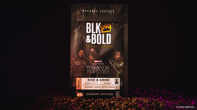 Marvel Studios' Black Panther Wakanda Forever x BLK & Bold Specialty Coffee - Rise & GRND
