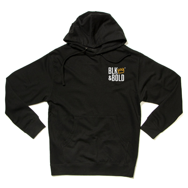 BLK & Bold Two-Color Crown Logo Hooded Sweatshirt – BLK & Bold