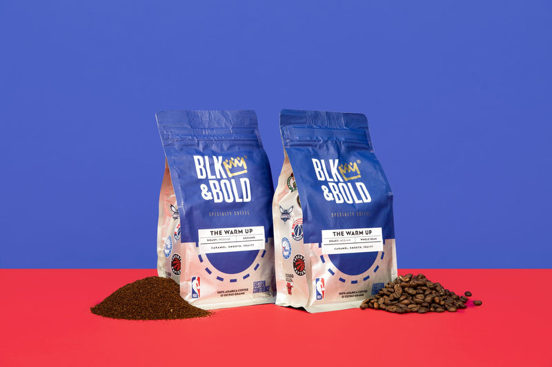 The Warm Up, Medium Roast Coffee Blend: Eastern Conference Logo Bag